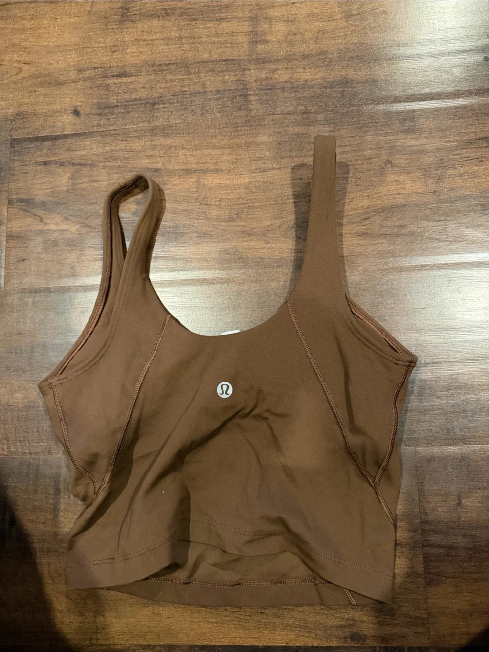 lululemon athletica brown align tank top